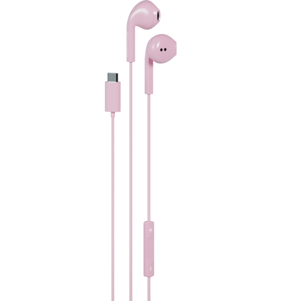 HAPPY PLUGS Happy Plugs Headphone Wired In-ear Usb-c Pink på