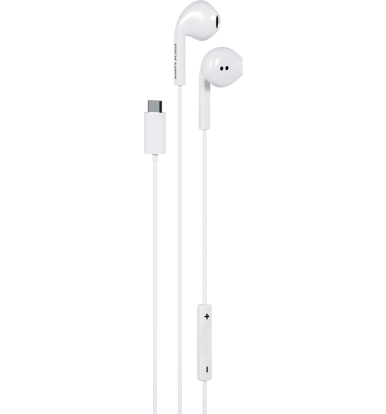 HAPPY PLUGS Happy Plugs Headphone Wired In-ear Usb-c White på