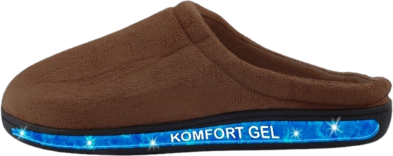 NORTHIX Happy Shoes - Comfort Gel Slippers - Brown 37/38 på