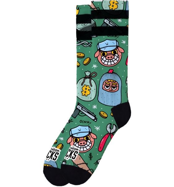 AMERICAN SOCKS Heist Havoc - Mid High på