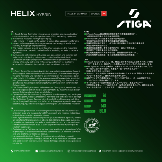 STIGA Helix Hybrid H Red 2,2 på