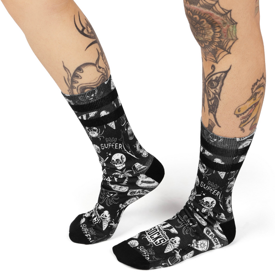 AMERICAN SOCKS Hella Hot - Mid High på