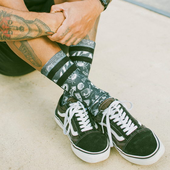 AMERICAN SOCKS Hella Hot - Mid High på