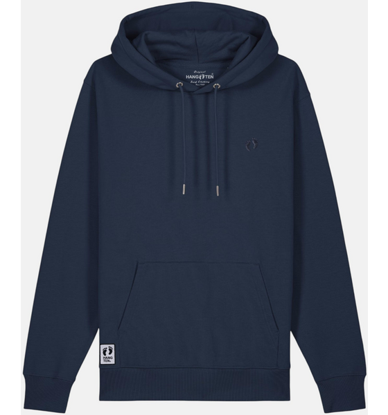 HANG TEN Icon Feet Organic Cotton Hoodie - French Navy på