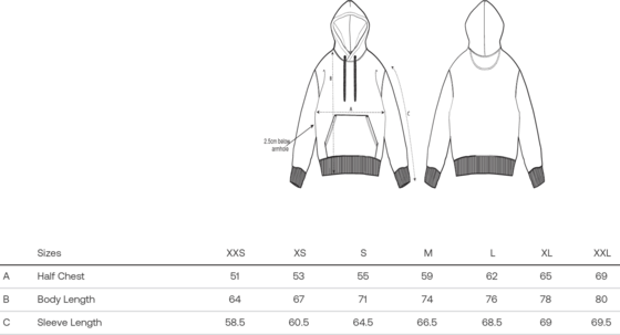 HANG TEN Icon Feet Organic Cotton Hoodie - Mindful Blue på