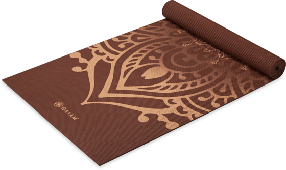 GAIAM Intense Rust Sundial Layers Yoga Mat 5mm på