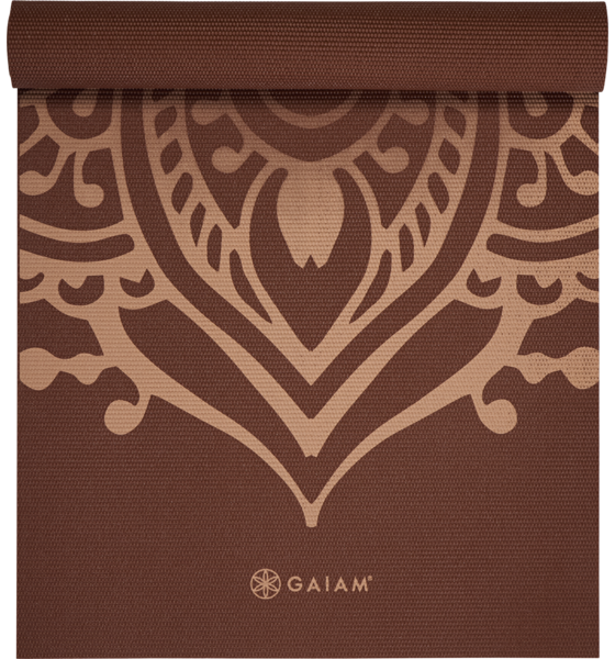 GAIAM Intense Rust Sundial Layers Yoga Mat 5mm på
