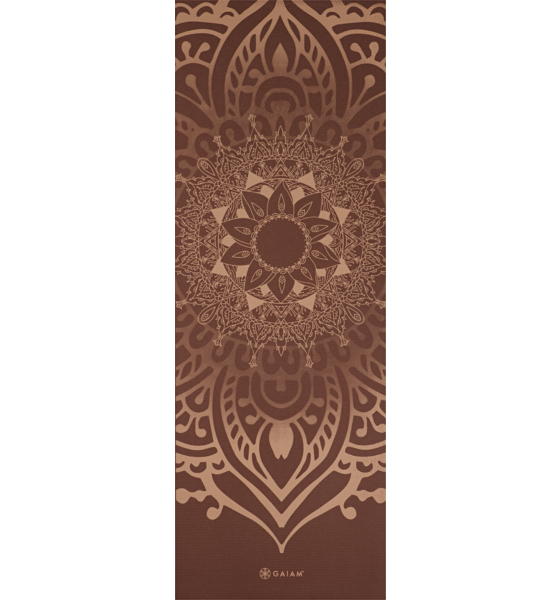 GAIAM Intense Rust Sundial Layers Yoga Mat 5mm på