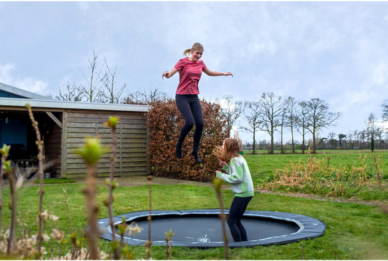 EXIT Interra Sport-marktrampolin Ø305cm - Svart på