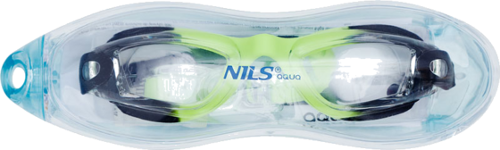 NORTHIX Junior Swimming Goggles, Black/green, Anti-fog Lens på