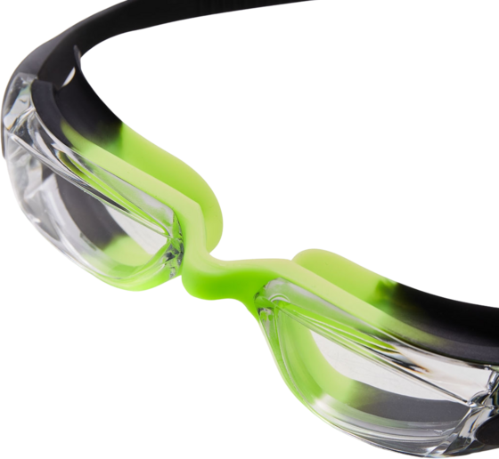 NORTHIX Junior Swimming Goggles, Black/green, Anti-fog Lens på