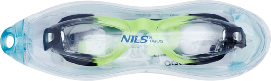 NORTHIX Junior Swimming Goggles, Black/green, Anti-fog Lens på