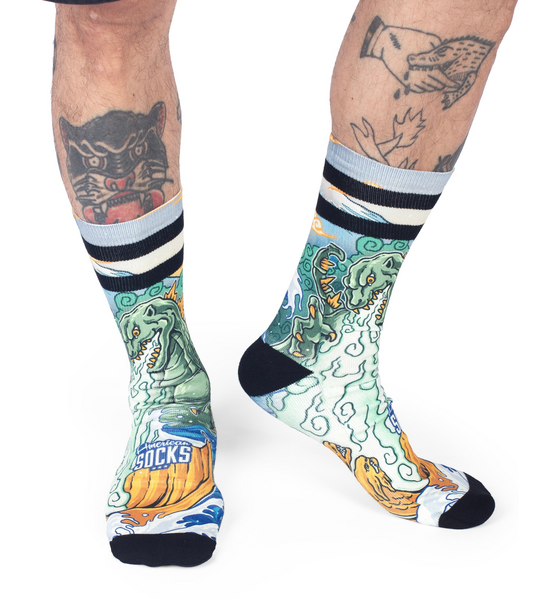 AMERICAN SOCKS Kaiju King - Mid High på