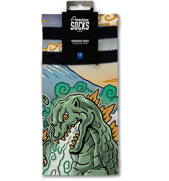 AMERICAN SOCKS Kaiju King - Mid High på