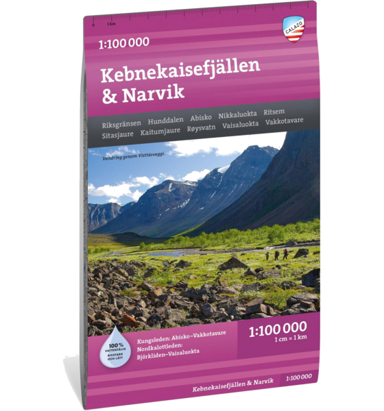 CALAZO Kebnekaisefjällen Narvik 1:100 000 på