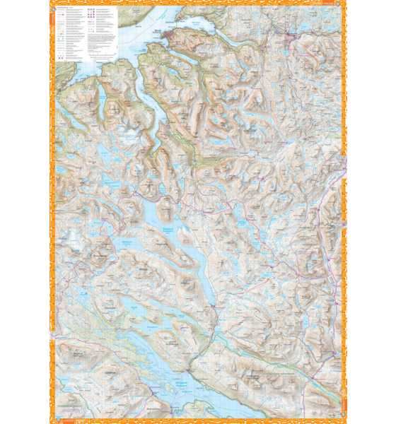 CALAZO Kebnekaisefjällen Narvik 1:100 000 på