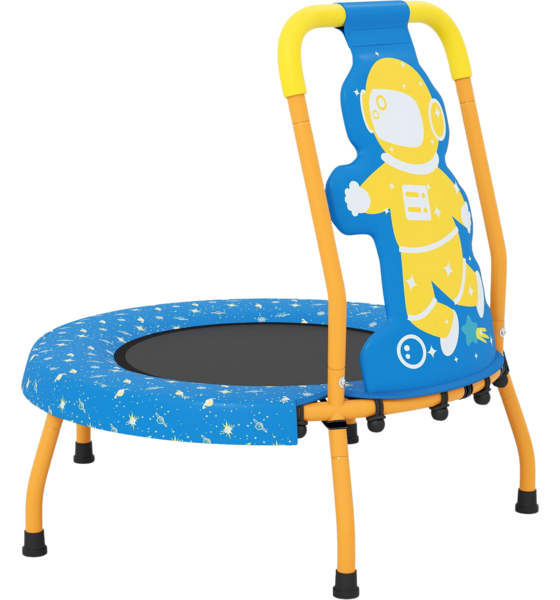 NORTHIX Kids Indoor Trampoline With Handle, 71cm, Astronaut Theme på