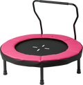 NORTHIX Kids Indoor Trampoline With Removable Handle, 102 Cm, Pink på