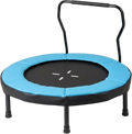 NORTHIX Kids Trampoline With Handle, 102 Cm, 100 Kg Capacity, Blue på