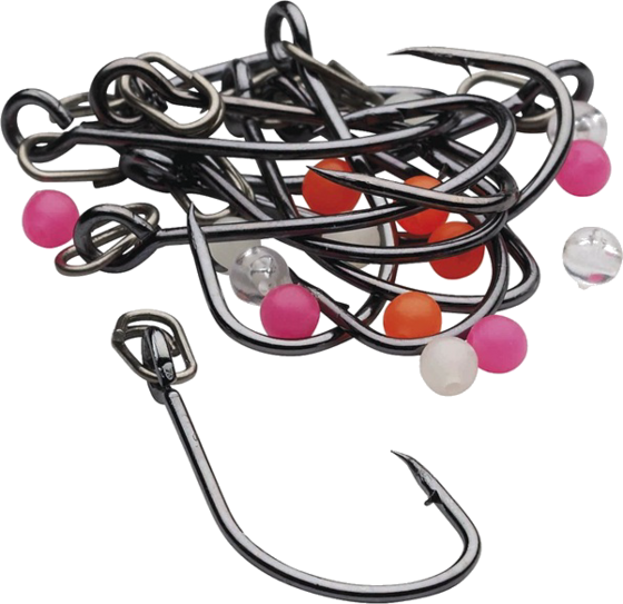 KINETIC Kinetic Inline Single Hook Kit #1/0 Black Nickel 10pcs på