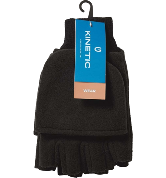 KINETIC Kinetic Wind Stop Fold Over Mitt L Black på