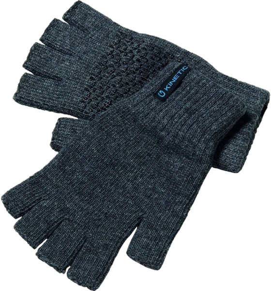 KINETIC Kinetic Wool Glove Half Fingers S/m Grey på