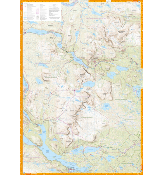CALAZO Kittelfjäll, Marsfjällen Klimpfjäll 1:50.000 på