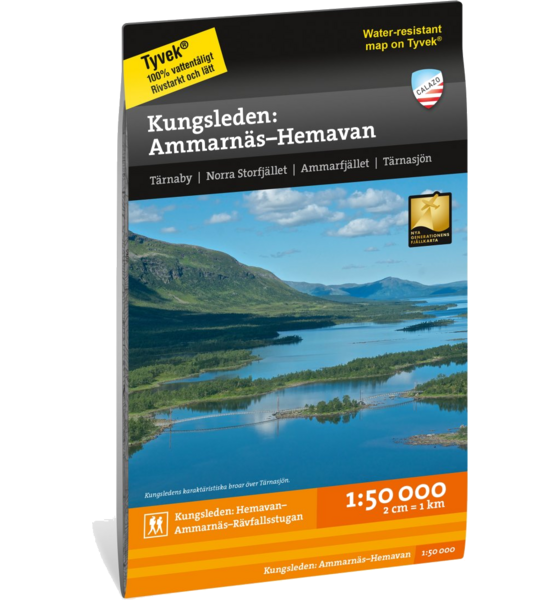CALAZO Kungsleden: Ammarnäs–hemavan 1:50 000 på