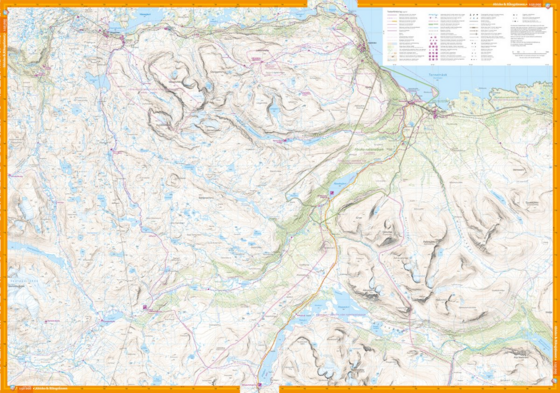 CALAZO Kungsleden: Kebnekaise, Abisko Riksgränsen 1:50 000 på