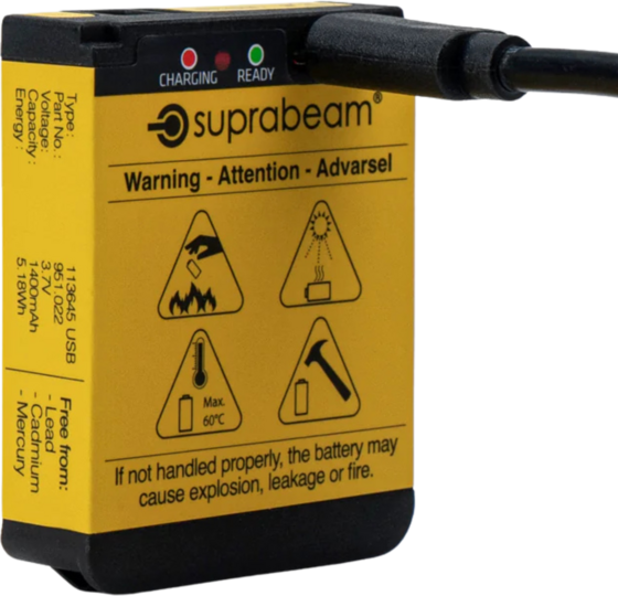 SUPRABEAM Li-po Batteri 1400mah Usb-c på