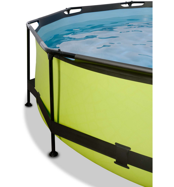 EXIT Lime Pool Ø360x76cm Med Filterpump Och Tak - Grön på