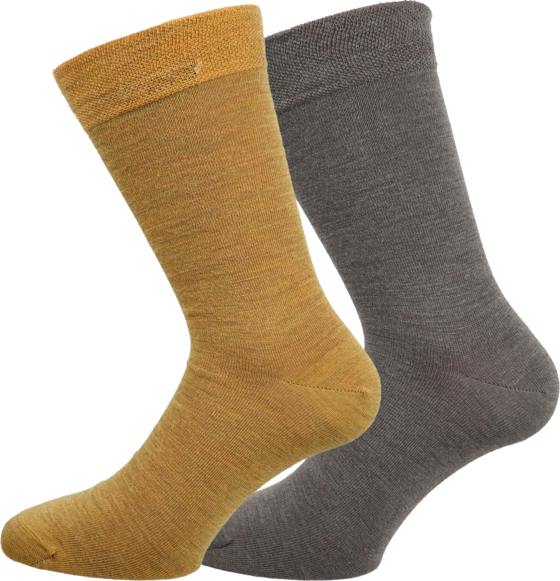 AVIGNON Liner Ull 2-pack Umbra/mustard på