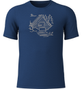 LÖFFLER M Printshirt Cottage Merino-tencel(tm) på