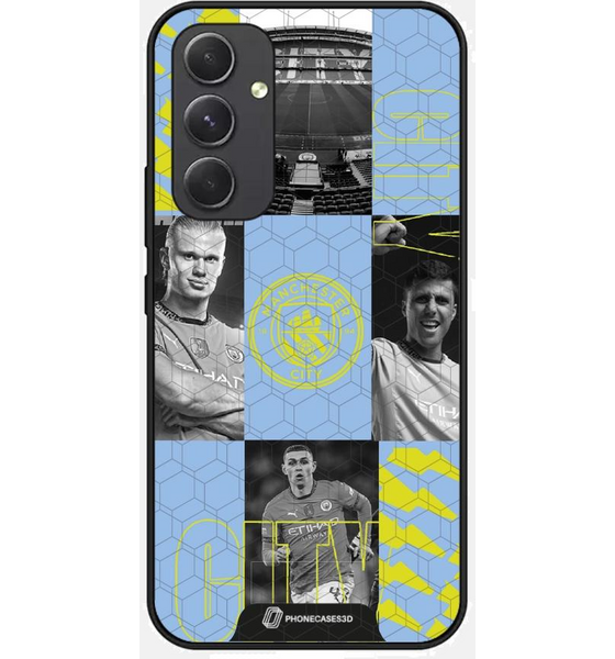 PHONECASES3D Man City Official 3d Phone Case Design Collage på