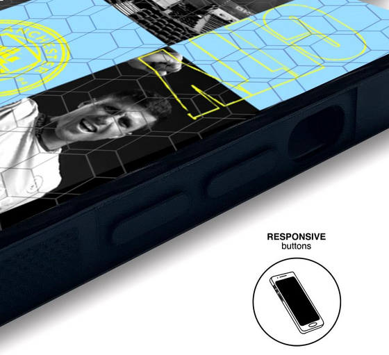 PHONECASES3D Man City Official 3d Phone Case Design Collage på
