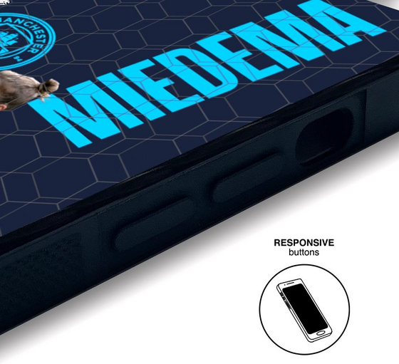 PHONECASES3D Manchester City Official 3d Phone Case – Miedema + Num på