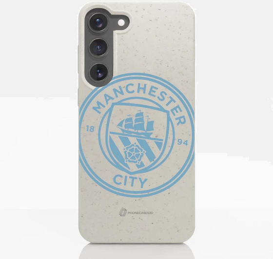 PHONECASES3D Manchester City Official Compostable Phone Case – Blue Tilted Crest på