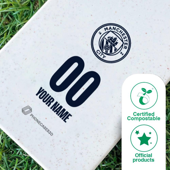 PHONECASES3D Manchester City Official Compostable Phone Case – Dark Blue Crest på