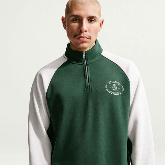 NIKE Men's 1/2-zip Fleece Top Club på