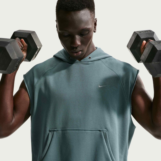 NIKE Men's Dri-fit Fleece Sleeveless Training Hoodie N.a.c. på