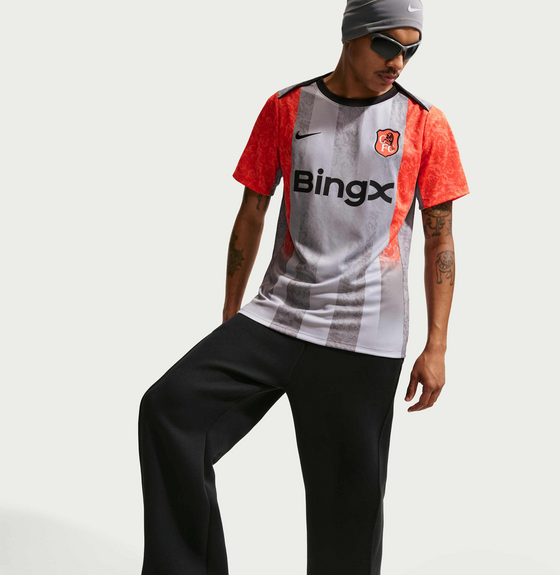 NIKE Men's Dri-fit Football Pre-match Short-sleeve Top Chelsea F.c. Academy Pro Se på