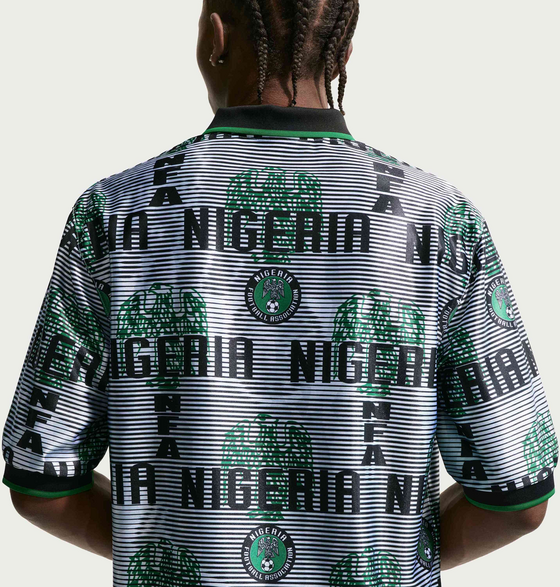NIKE Men's Dri-fit Short-sleeve Football Top Nigeria Energy på