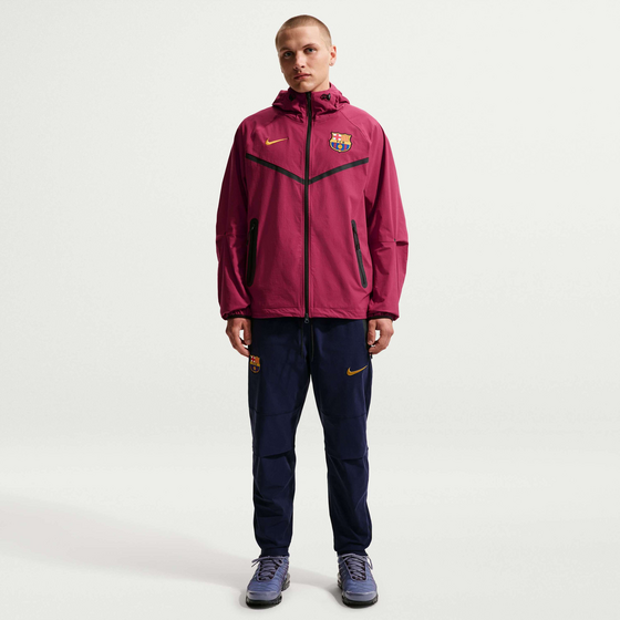 NIKE Men's Football Woven Full-zip Jacket F.c. Barcelona Tech Windrunner på