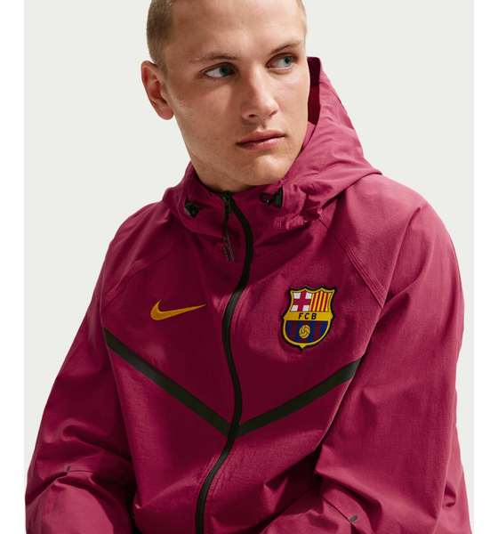 NIKE Men's Football Woven Full-zip Jacket F.c. Barcelona Tech Windrunner på