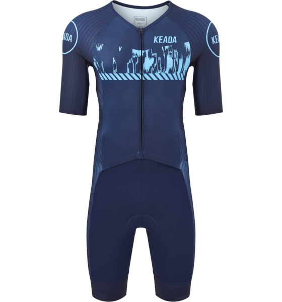 KEADA SPORTS Mens Sleeved Trisuit - Signal Four på