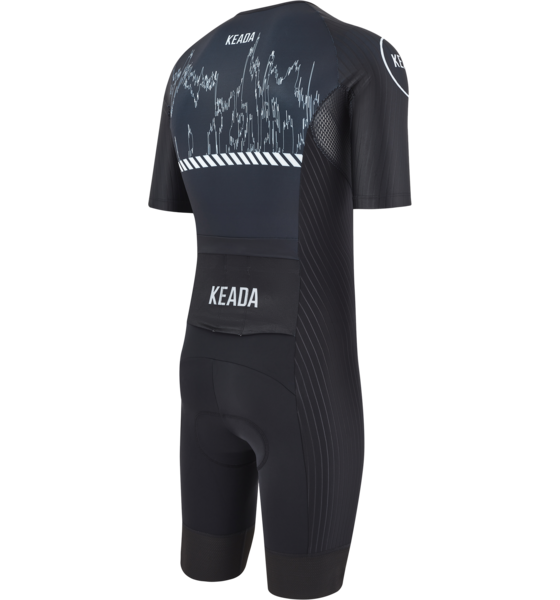 KEADA SPORTS Mens Sleeved Trisuit - Signal Two på