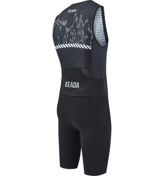 KEADA SPORTS Mens Sleeveless Trisuit - Signal One på