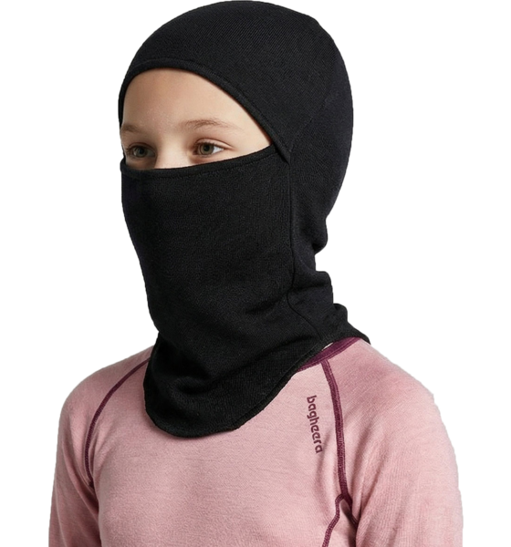 BAGHEERA Merino Balaclava Jr Black på