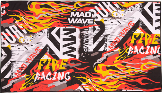 MAD WAVE Microfiber Towel Fire på