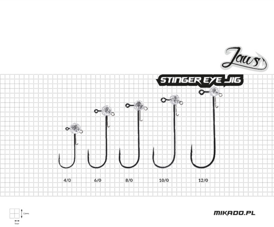 MIKADO Mikado Jig Head - Jaws Stinger Eye - 20g - 12/0 - 2pcs på